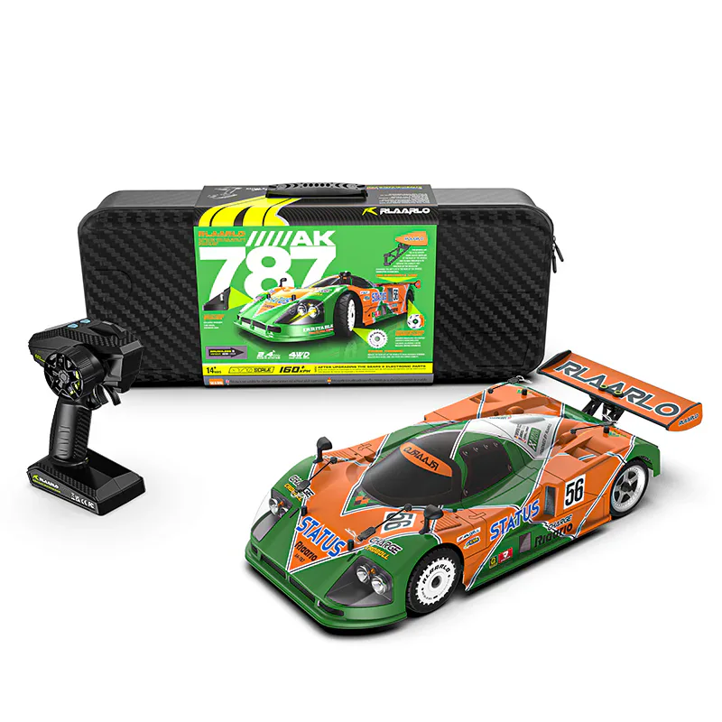 Rlaarlo AK-787 1:10 Carbon Fiber Brushless RC Car front view