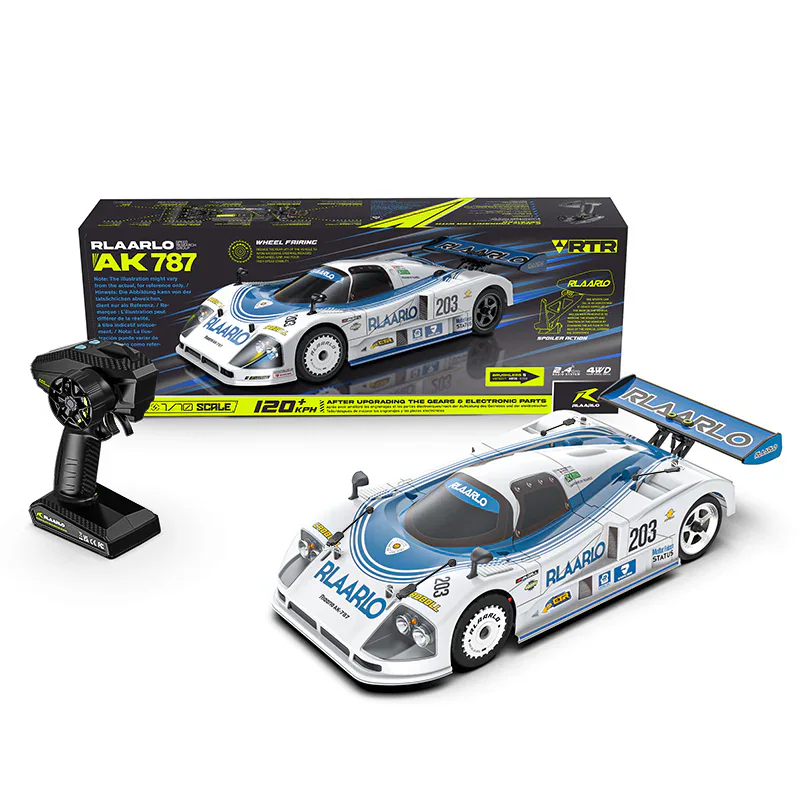 Rlaarlo AK-787 1:10 Metal Brushless RC Car front view