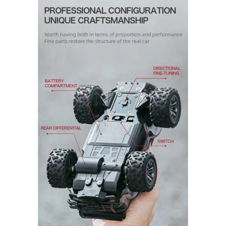 1:20 25KM/H 2.4GHz Off-Road Remote Control Racing Truck with LED Light detail view
