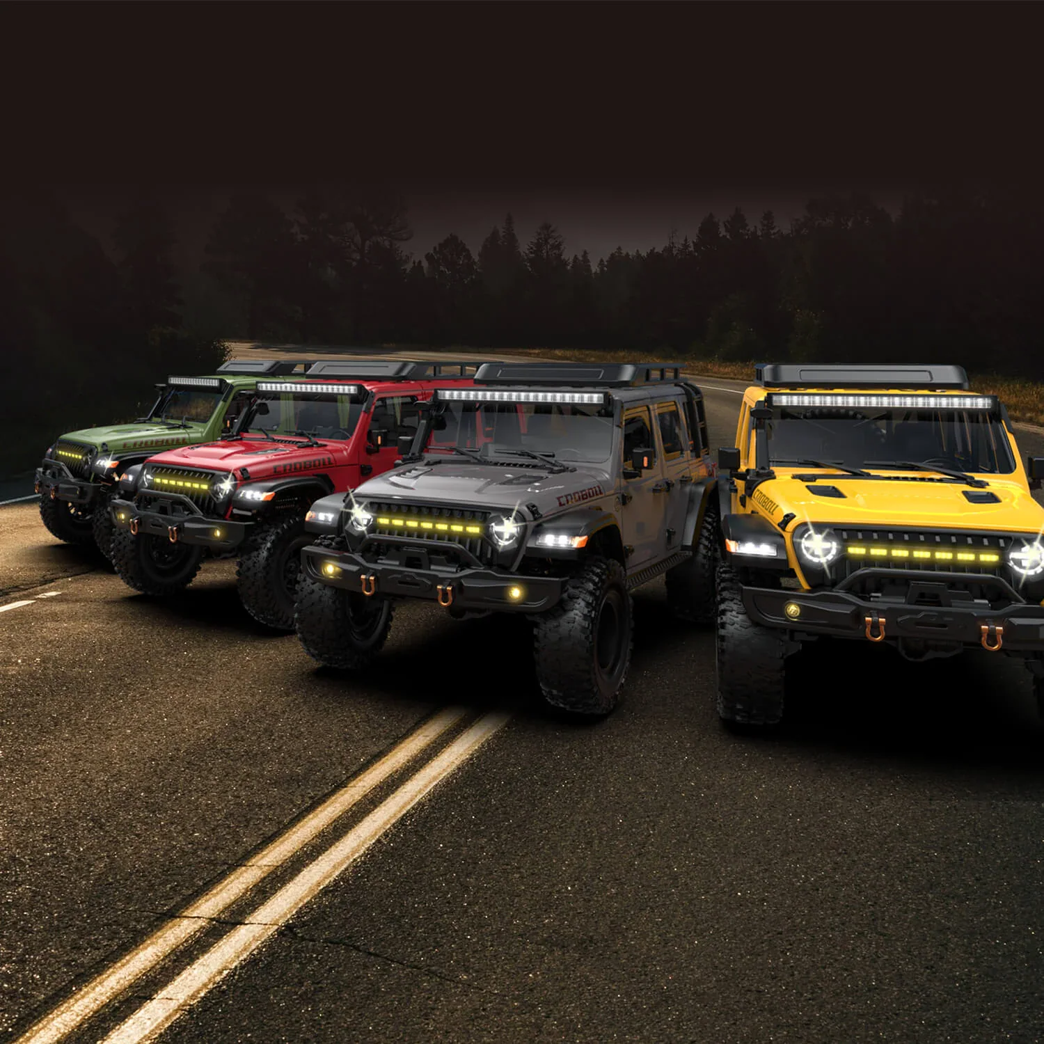 Rlaarlo MK-07 1:7 Hand-Painted Brushless RC Crawler package view