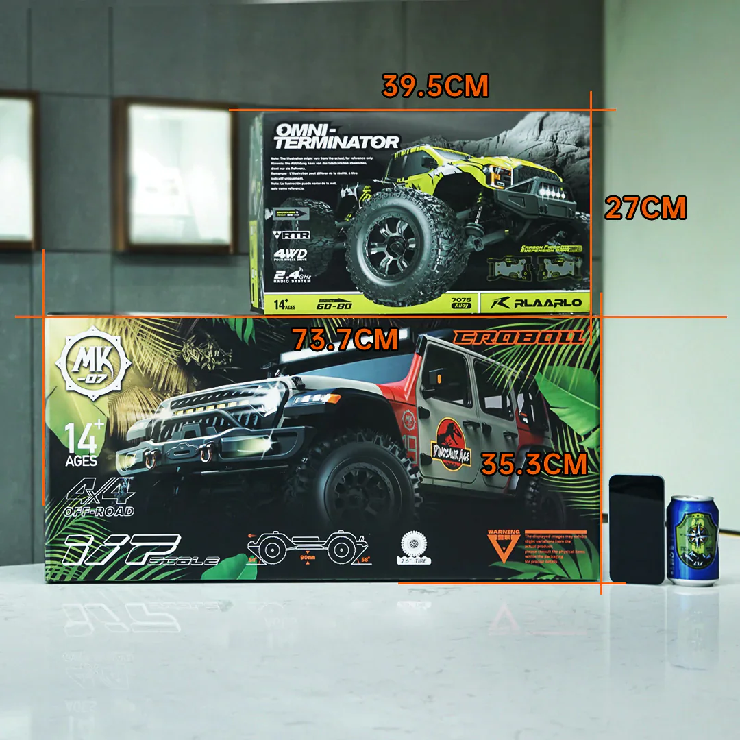 Rlaarlo MK-07 1:7 Hand-Painted Brushless RC Crawler detail view