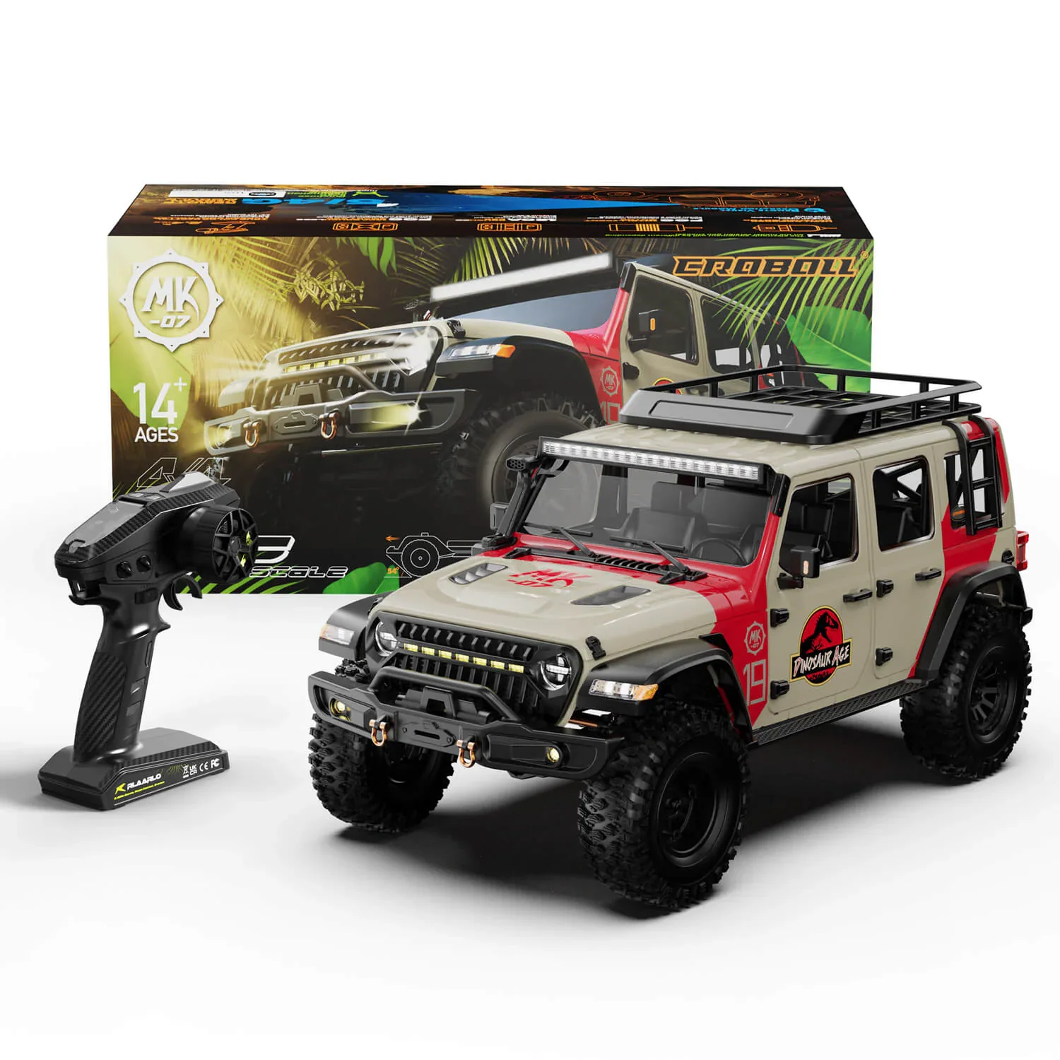 Rlaarlo MK-07 1:7 Hand-Painted Brushless RC Crawler front view