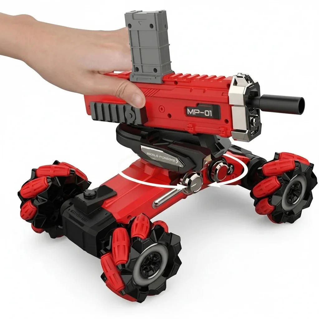 2 in 1 RC Gun Car package view