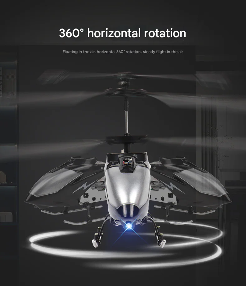 3.5-Channel Alloy RC Helicopter with LED Light Display package view