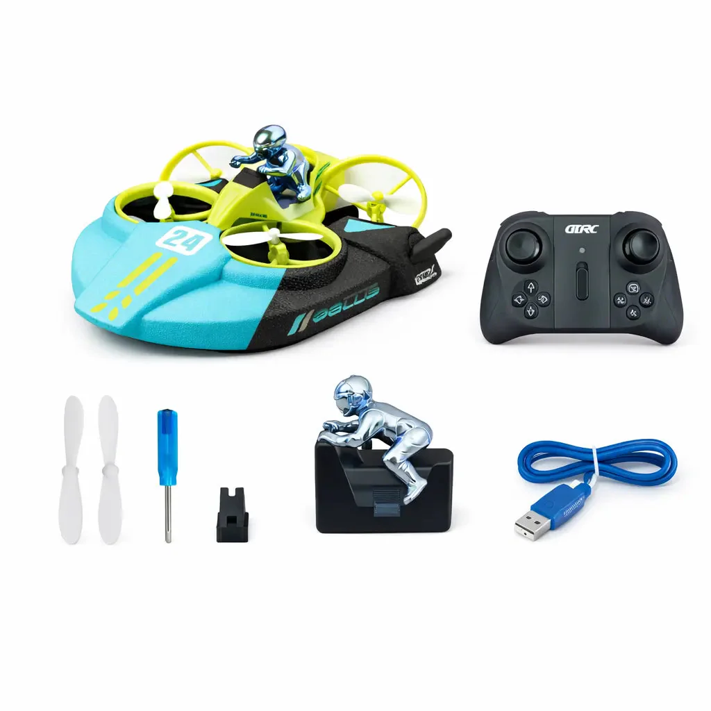 3 in 1 RC Flying Water Car side view