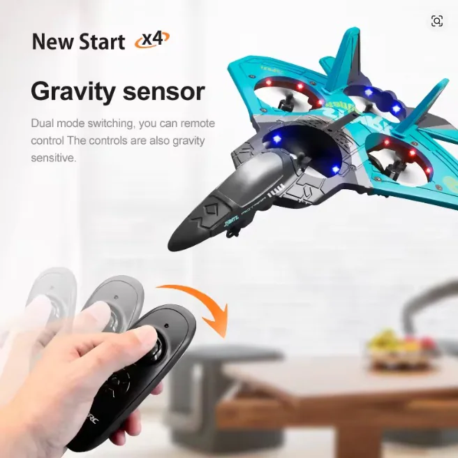 4DRC V17 2.4GHz Beginner RC Fighter Glider detail view