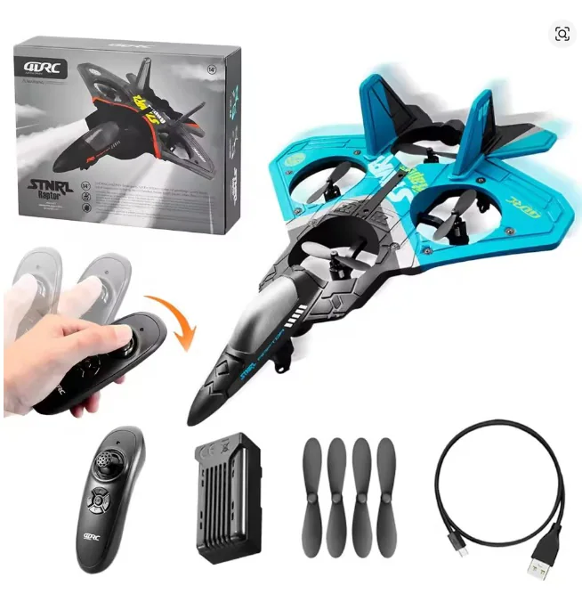4DRC V17 2.4GHz Beginner RC Fighter Glider front view