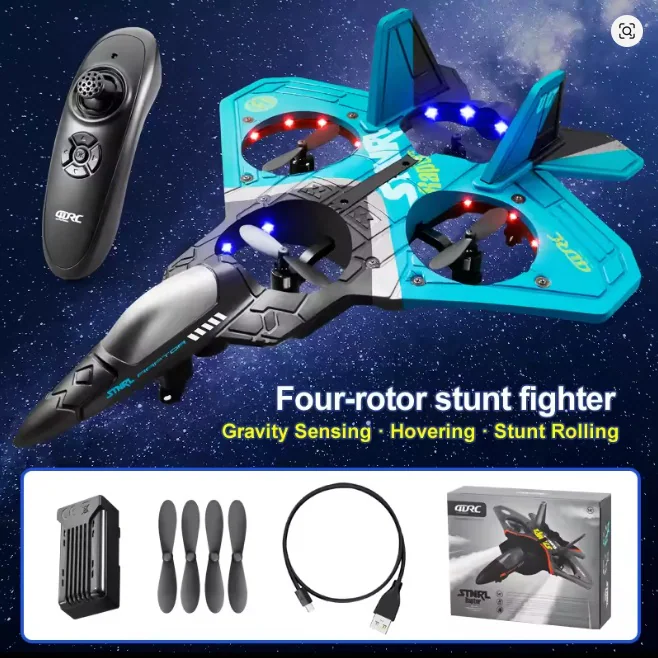 4DRC V17 2.4GHz Beginner RC Fighter Glider side view