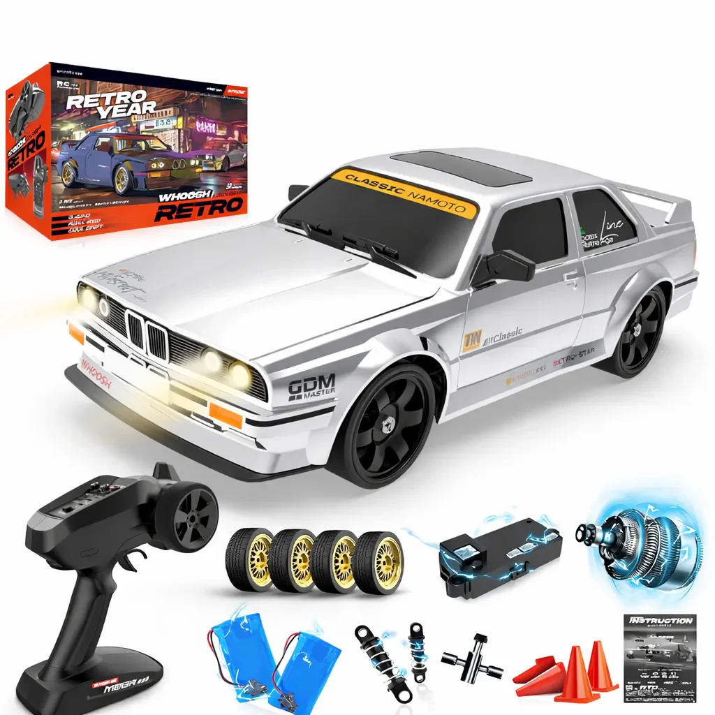 50km/h RC Drift Car with Extra Drift Wheels detail view
