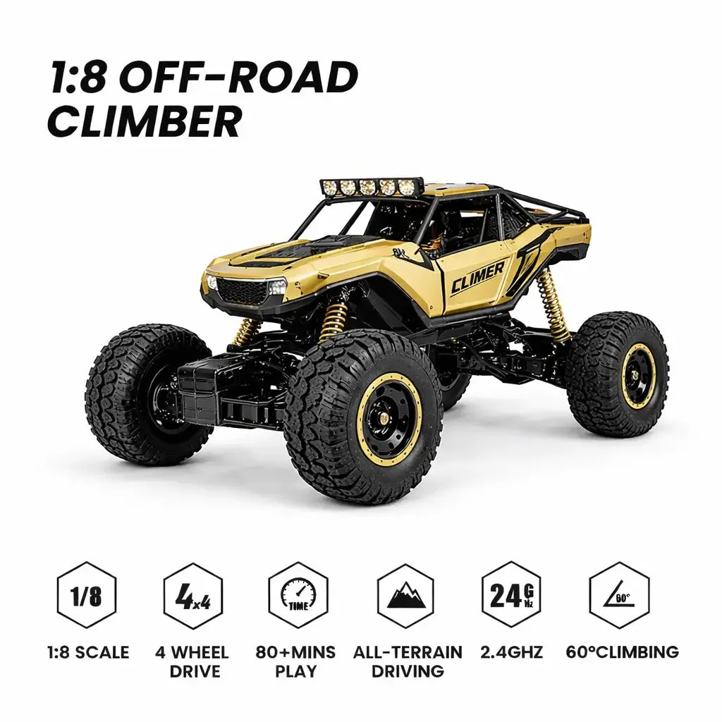 Off-Road Rock Crawler RC Car 1:8 4WD package view