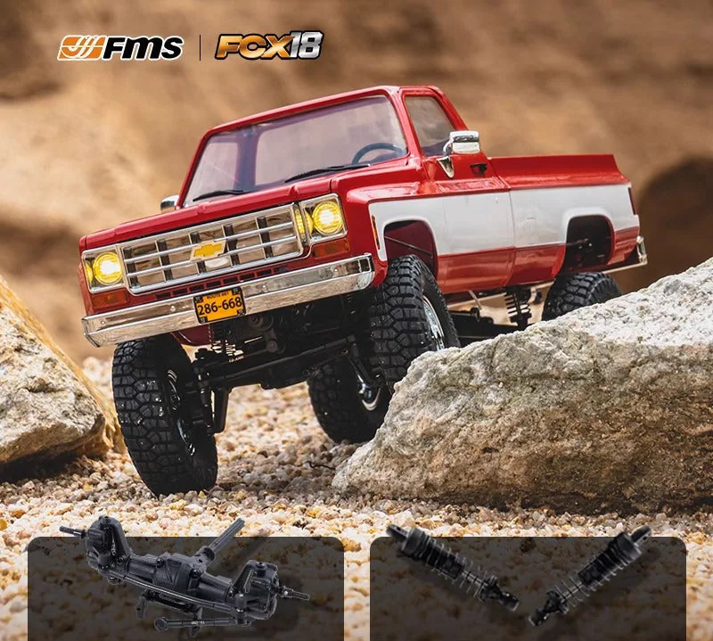 FMS 1:18 Chevrolet K10 RTR RC Pickup Truck package view