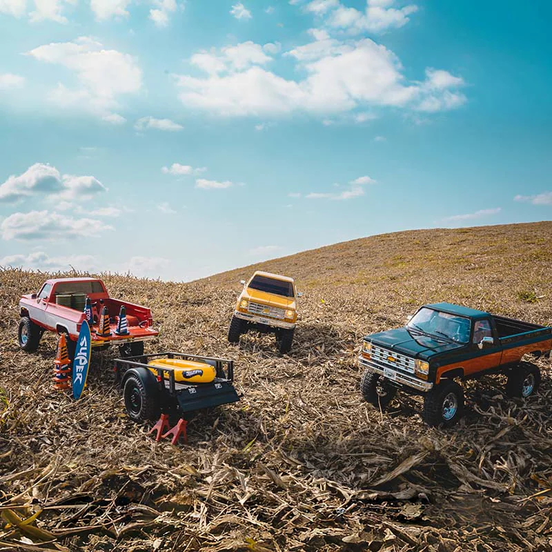 FMS FCX18 Chevrolet K10 V2 1:18 RTR RC Truck - Black package view
