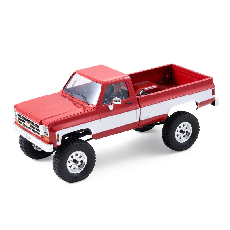 FMS FCX18 Chevrolet K10 V2 1:18 RTR RC Truck - Red front view