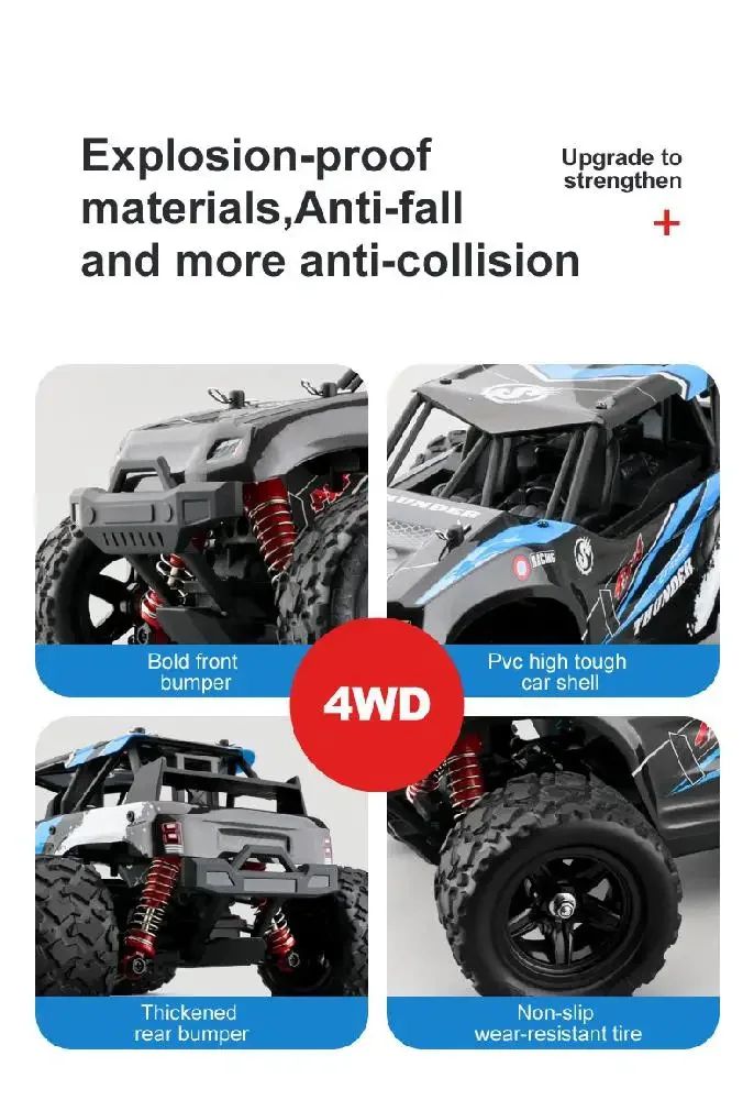 HOSPEED HS18314 1:18 4WD RC Monster Truck side view
