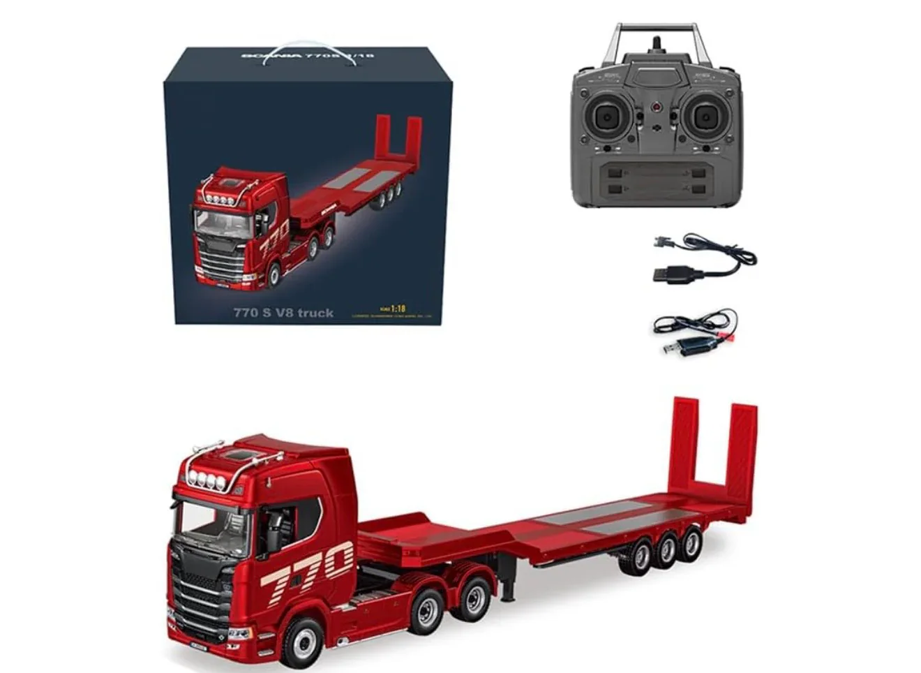 Huina 1501A 1:18 Scania 770 S V8 RC Tractor Truck front view
