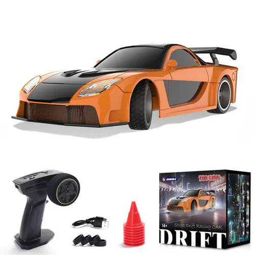 Jiabaile 4309 Mazda RX-7 1:43 4WD Gyro Drift Car front view