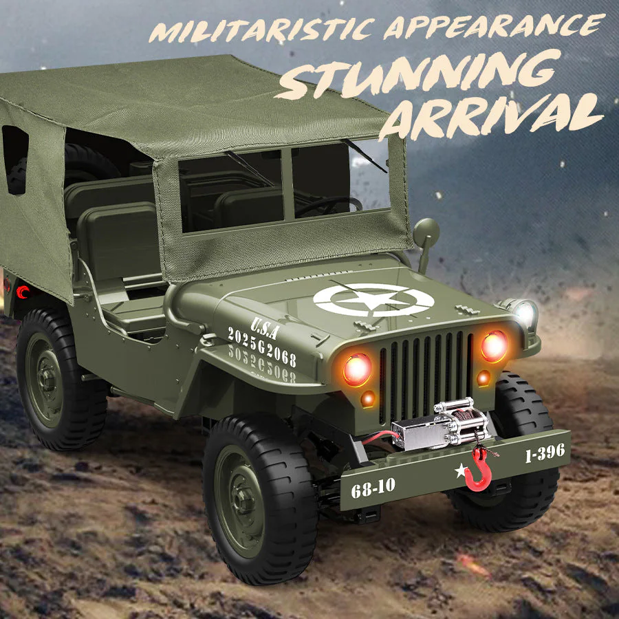 JJRC C8815 RTR Willys Military Jeep RC Truck 4WD Off-Road detail view