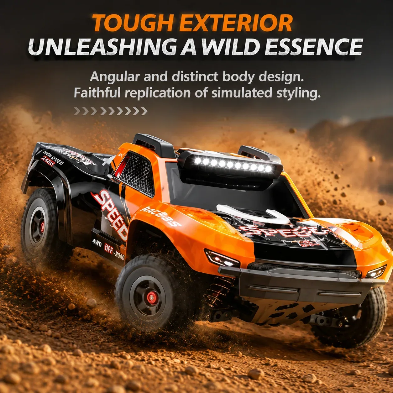 JJRC C8822 1:8 Brushless 4WD Desert Truck detail view