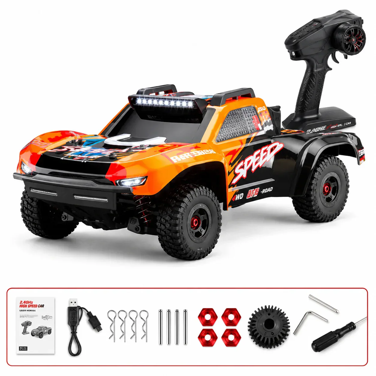 JJRC C8822 1:8 Brushless 4WD Desert Truck front view