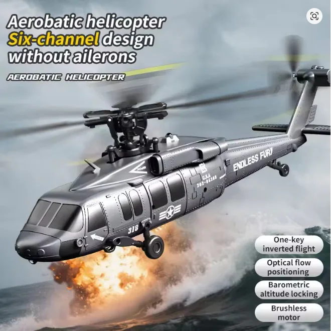 JJRC U9901 Brushless 6CH Inverted-Flight RC Helicopter detail view