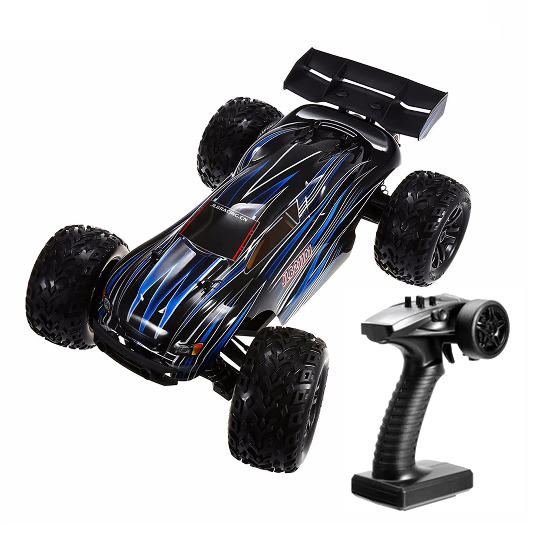 JLB Racing Cheetah 21101 1/10 RTR 4WD Offroad Brushless RC Car 80km/h side view