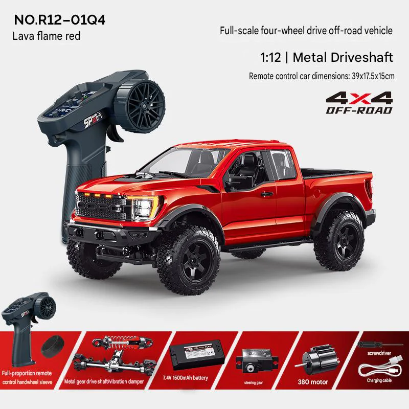 Little Demi R12-01Q 1:12 F150 4WD Off-Road RC Pickup Truck with LED package view