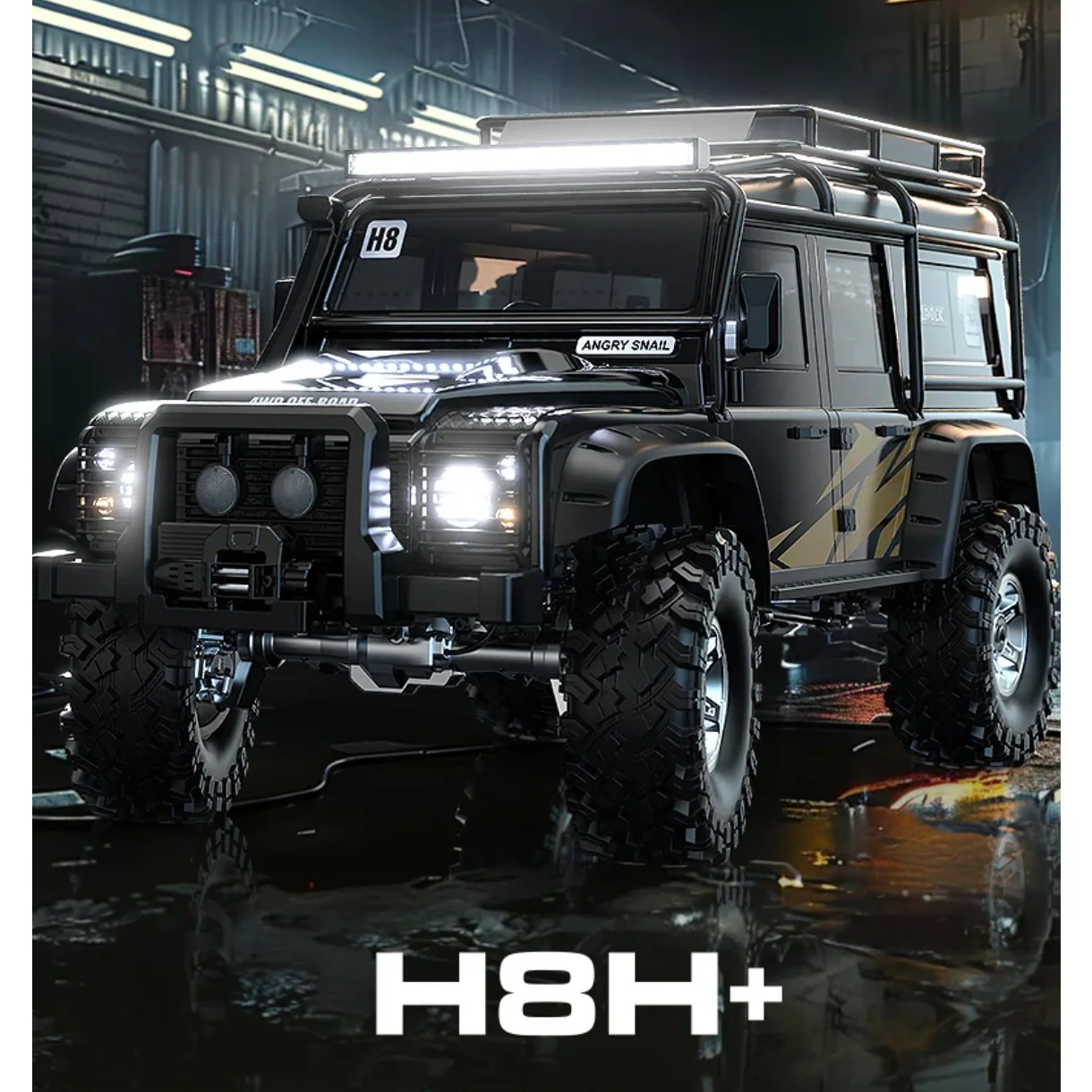 MJX H8H Plus 1:8 Brushless RC Crawler Truck front view