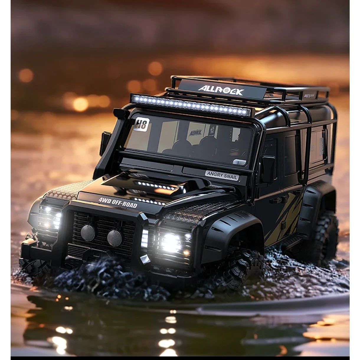 MJX H8H Plus 1:8 Brushless RC Crawler Truck side view