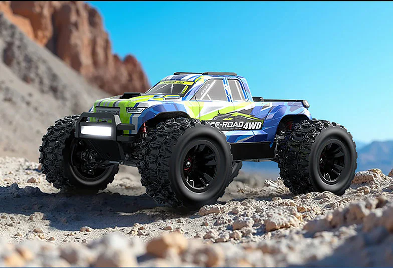 MJX Hyper Go 14208 1:14 Brushless 4WD RC Truck side view