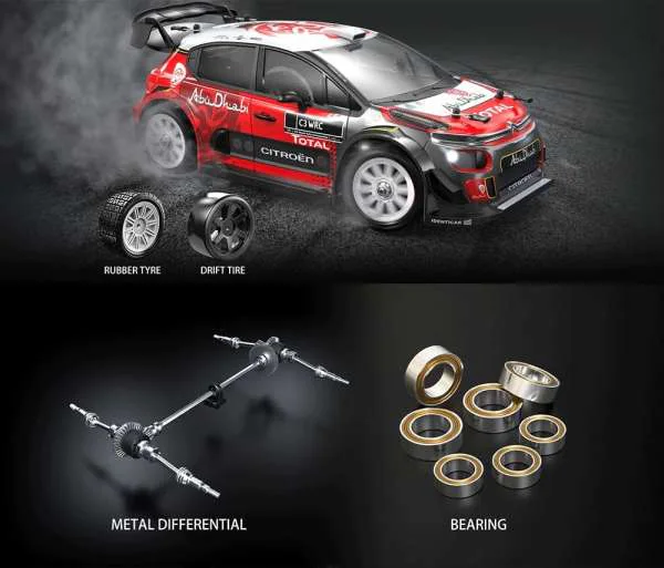 MJX Hyper Go 14303 1:14 Brushless 4WD Rally Car package view