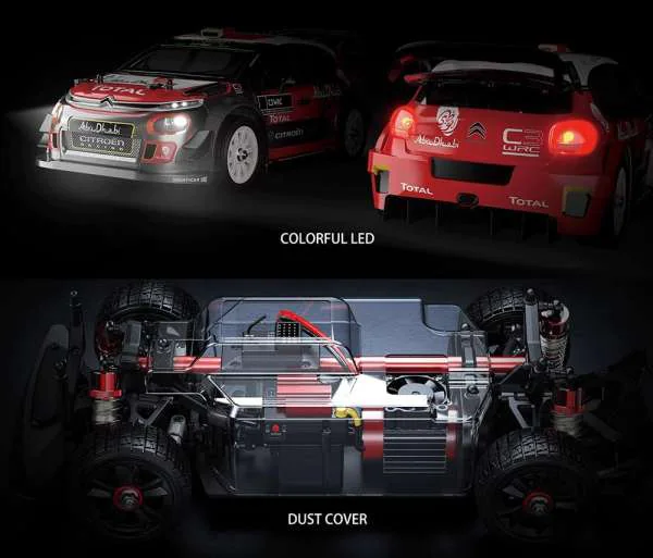 MJX Hyper Go 14303 1:14 Brushless 4WD Rally Car side view