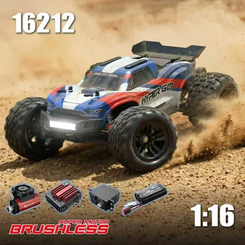 MJX Hyper Go 16212 1:16 Brushless 4WD Monster Truck front view