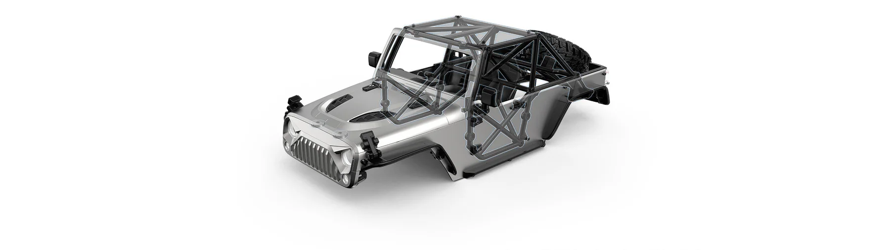 MJX Hyper Go H12Y Plus 1:12 Brushless Crawler - Silver package view