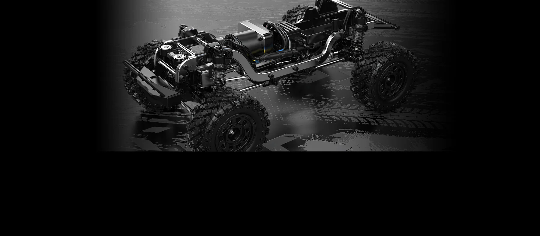 MJX Hyper Go H12Y Plus 1:12 Brushless Crawler - Silver detail view