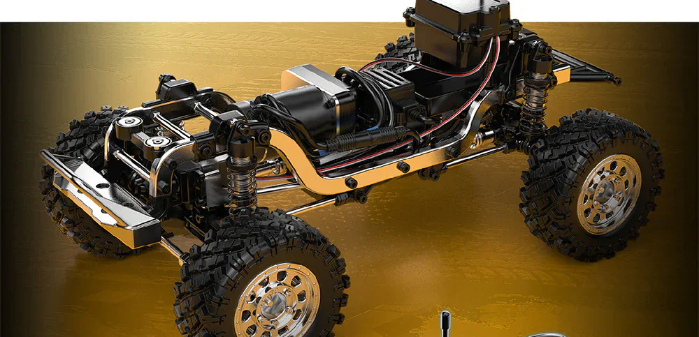 MJX Hyper Go H12Y Plus 1:12 Brushless Crawler - Yellow package view