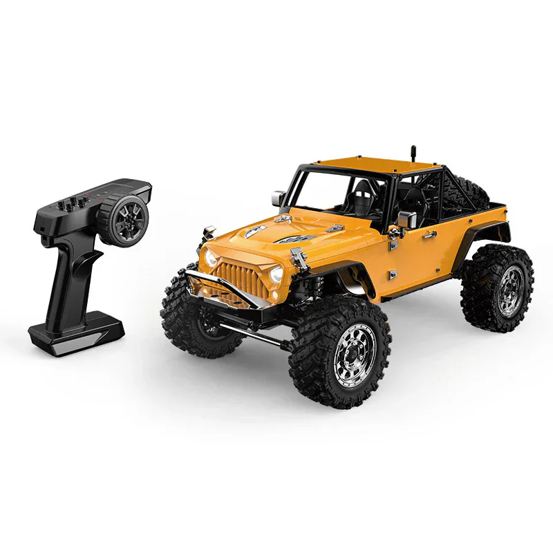 MJX Hyper Go H12Y Plus 1:12 Brushless Crawler - Yellow front view