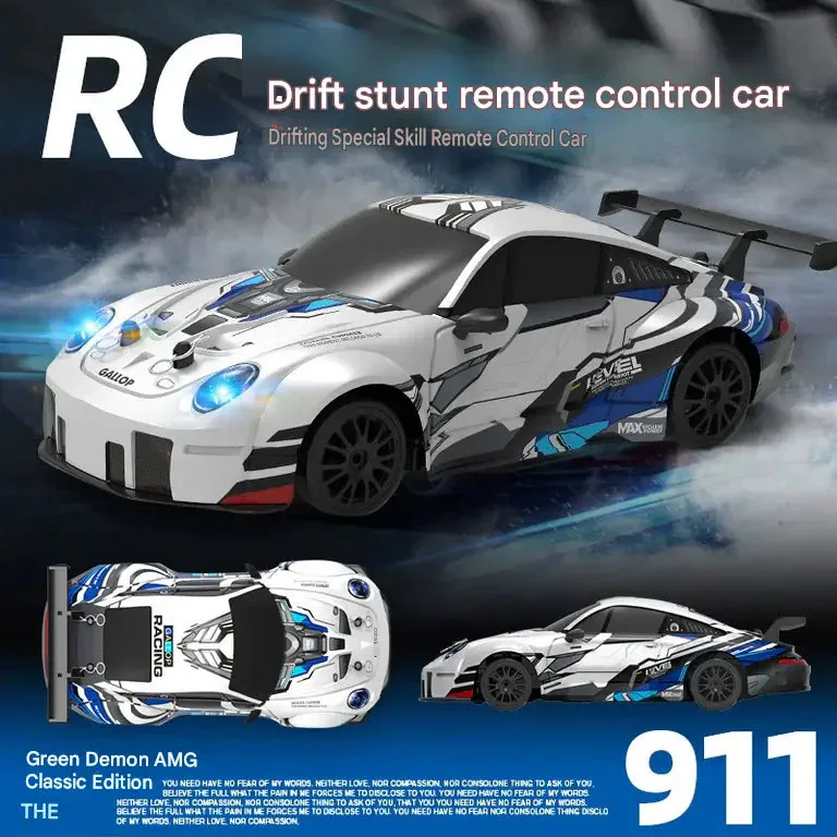 Porsche 911 4WD 2.4 GHz Drift RC Car detail view
