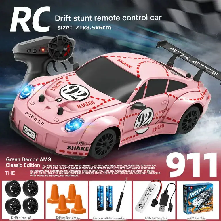 Porsche 911 4WD 2.4 GHz Drift RC Car side view