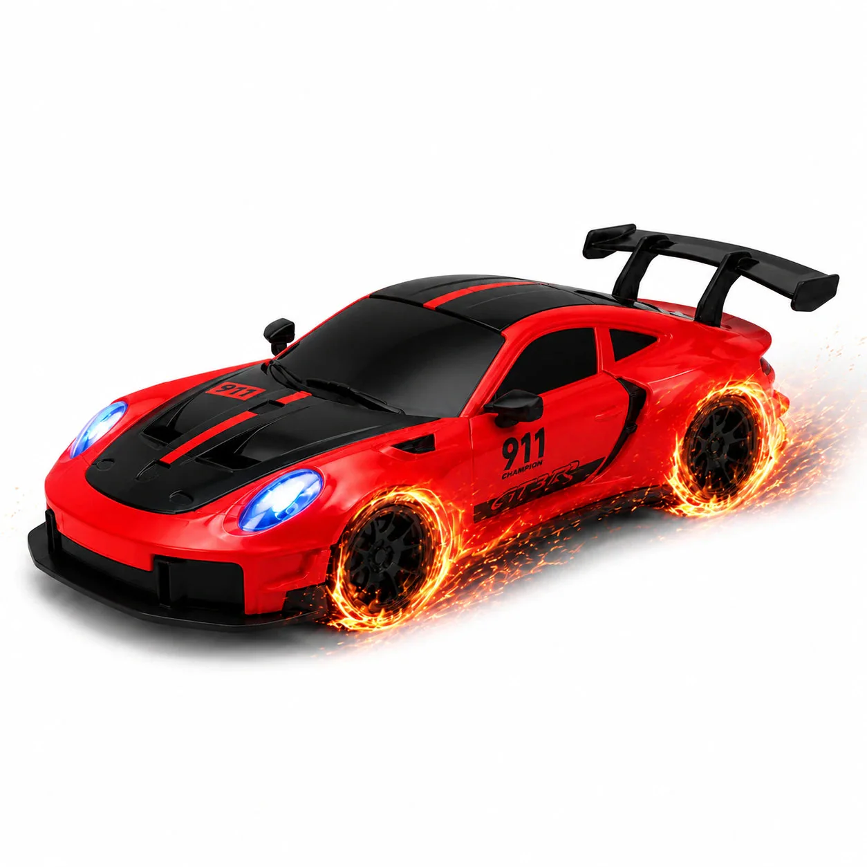 Porsche 911 Spark RC Drift Car front view