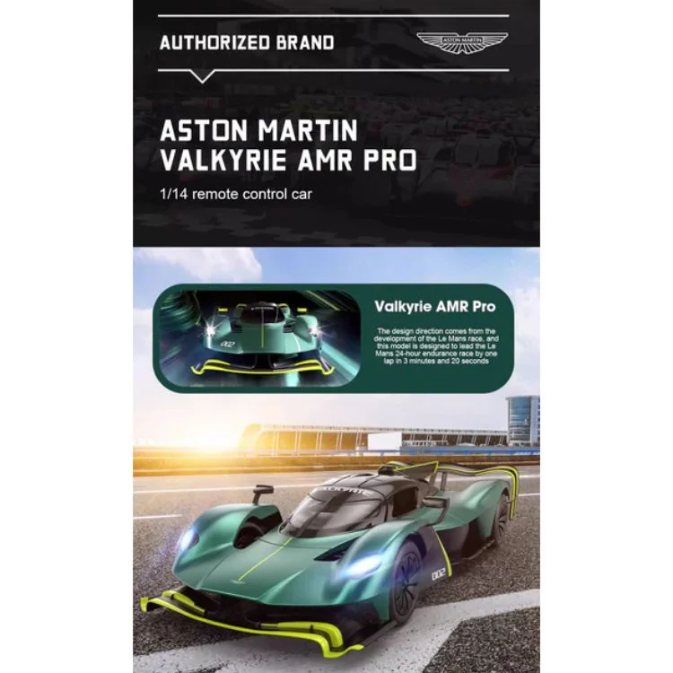 RASTAR 11KM/H 1:14 Aston Martin Valkyrie AMR Pro Remote Control Racing package view