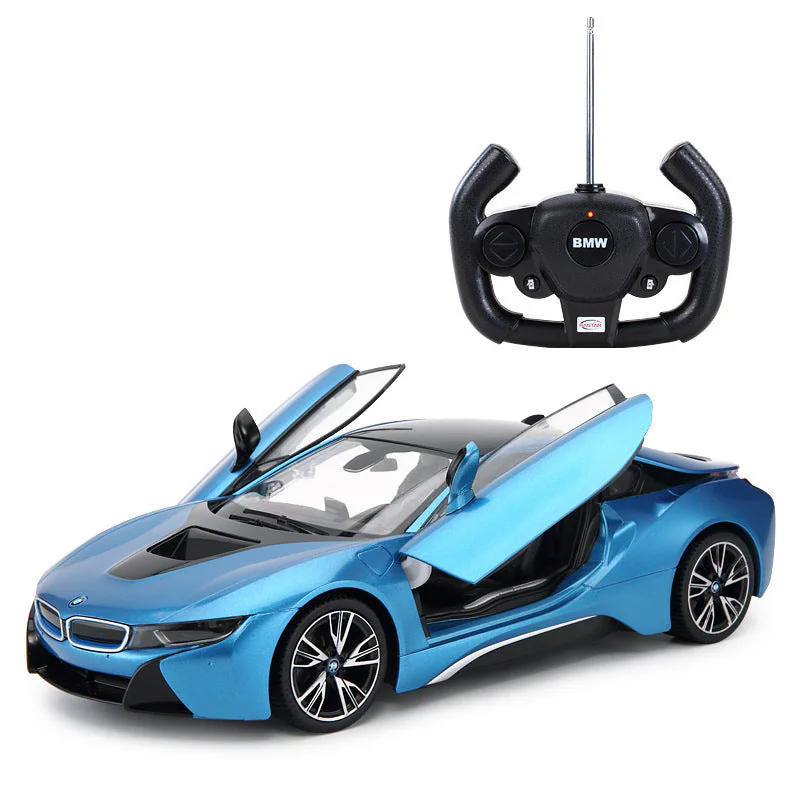 RASTAR 11KM/H 1:14 BMW i8 Remote Control Racing Car side view