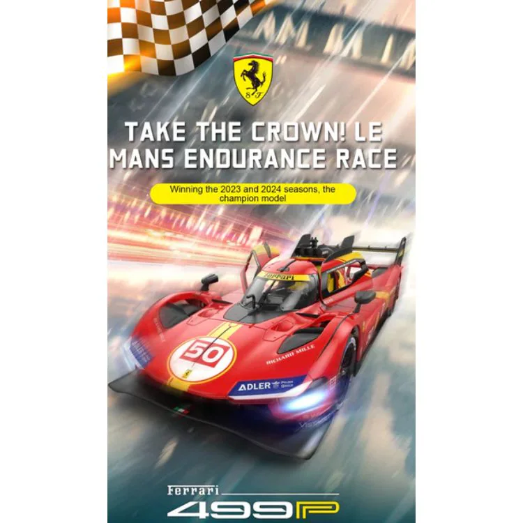 RASTAR 11KM/H 1:14 Ferrari 499P Remote Control Racing Car package view