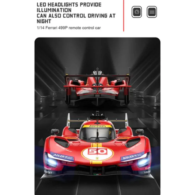 RASTAR 11KM/H 1:14 Ferrari 499P Remote Control Racing Car detail view