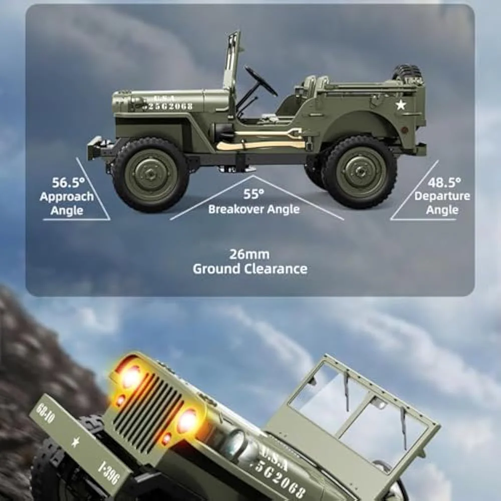 D888 Willys Military Jeep 1:10 4WD RC Rock Crawler package view