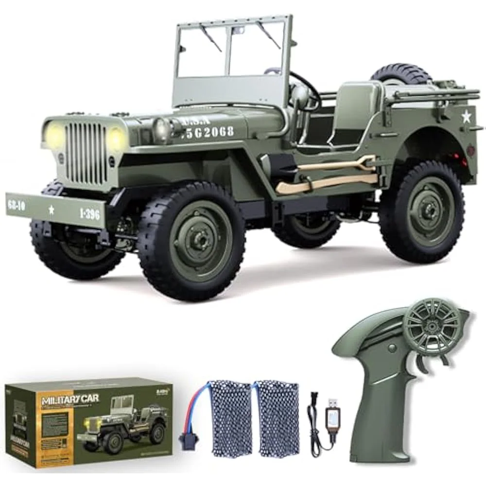 D888 Willys Military Jeep 1:10 4WD RC Rock Crawler front view
