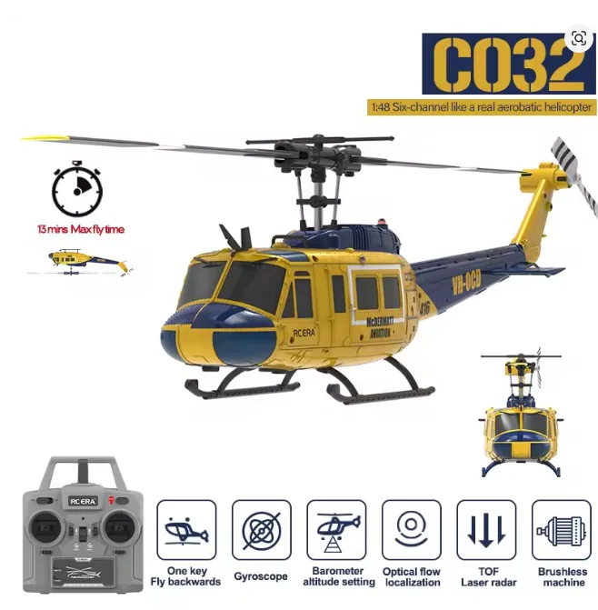 RC ERA C032 Brushless 6CH Optical-Flow RC Helicopter front view