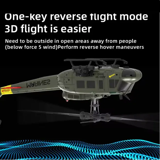 RC ERA C032 Brushless 6CH Optical-Flow RC Helicopter side view