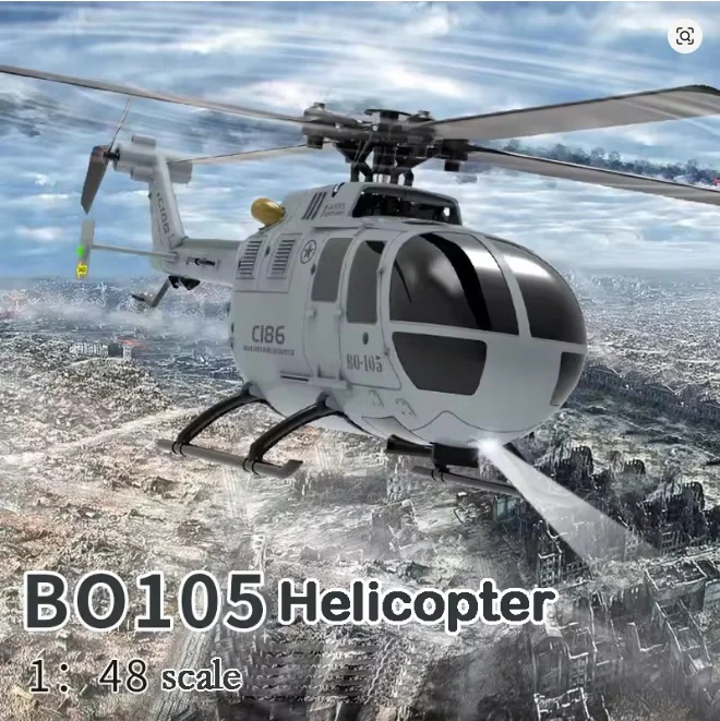 RC ERA C186 Pro 4CH 6-Axis Gyro RC Helicopter side view