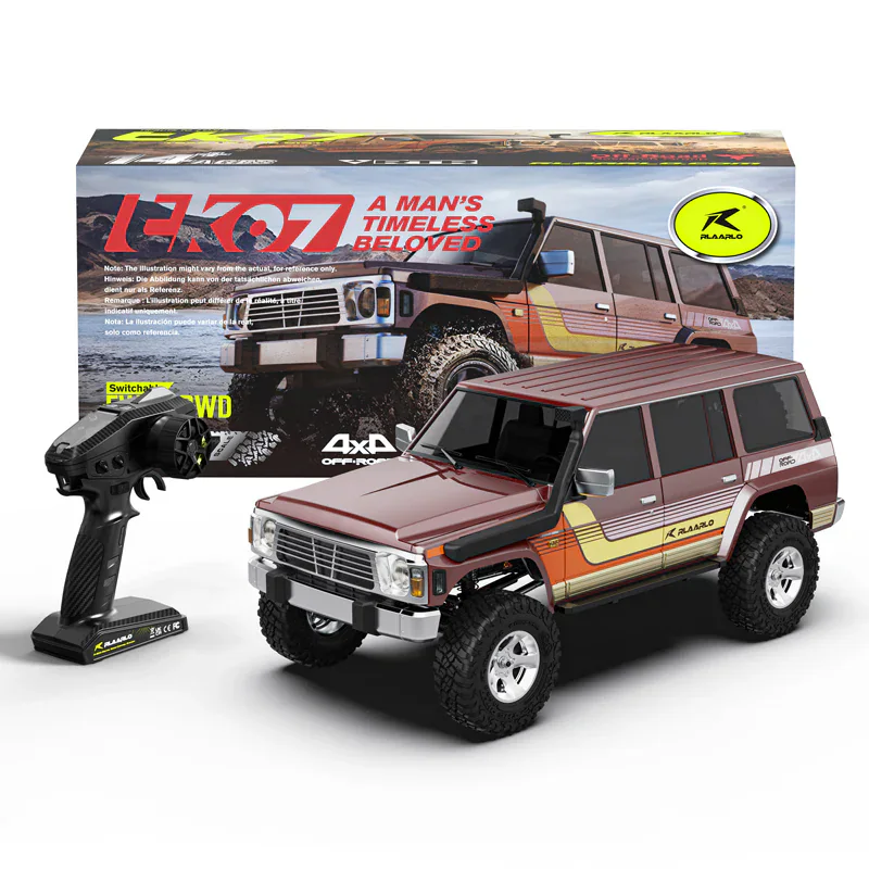 Rlaarlo TK07 1:7 Brushless 4WD RTR RC Crawler - Red front view
