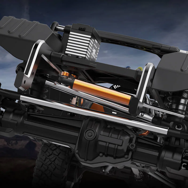 Rlaarlo TK07 1:7 Brushless 4WD RTR RC Crawler - White side view